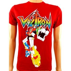 Voltron T Shirt Size S Defender Of The‎ Universe Red Vintage Y2K Retro 80's